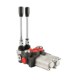 Dviejų sekcijų hidraulinis skirstytuvas 40L su dviem plūduriuojančiomis sekcijomis ant skląsčio „Hydrolider“