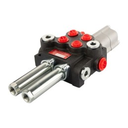 2 sekcijų hidraulinis skirstytuvas, 40 l/min. „Hydroleader“ su plūduriuojančia sekcija, valdoma trosais arba svirtimis