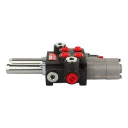 2 sekcijų hidraulinis skirstytuvas, 40 l/min. „Hydroleader“ su plūduriuojančia sekcija, valdoma trosais arba svirtimis