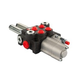 2 sekcijų hidraulinis skirstytuvas, 40 l/min. „Hydroleader“ su plūduriuojančia sekcija, valdoma trosais arba svirtimis