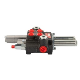 2 sekcijų hidraulinis skirstytuvas, 40 l/min. „Hydroleader“ su plūduriuojančia sekcija, valdoma trosais arba svirtimis