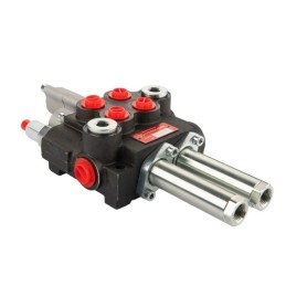 2 sekcijų hidraulinis skirstytuvas, 40 l/min. „Hydroleader“ su plūduriuojančia sekcija, valdoma trosais arba svirtimis