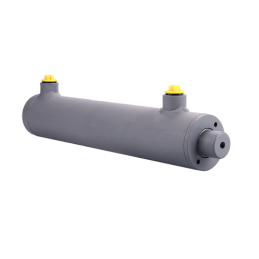 Dvigubo veikimo hidraulinio cilindro ilgis: 330 mm, eiga: 200 mm, 50/28/200 be auselių.