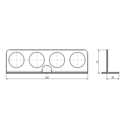 Keturios automatinės greito jungimo europinės lizdinės jungtys. M18x1,5 trumpi sriegiai. Pridedamas tvirtinimo laikiklis ir spal