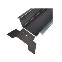 Galinio buferio šviesos spindulys puspriekabei, karštai valcuotam, 2500 mm, su privirinamais šonais