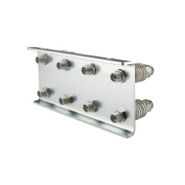 Lizdų plokštė aštuoniems greito prijungimo lizdams + euro kištukams M18x1.5 montuoti