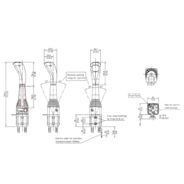Valdymo svirtis, skirta „Tura 6020 Hydroleader“, be mygtuko. Skirta rutulinių guolių linijoms. Pridedamas tvirtinimo laikiklis.