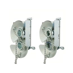 Du šoviniai su flanšinėmis kulkomis 2/2 56/28 ir 2/3 56/37