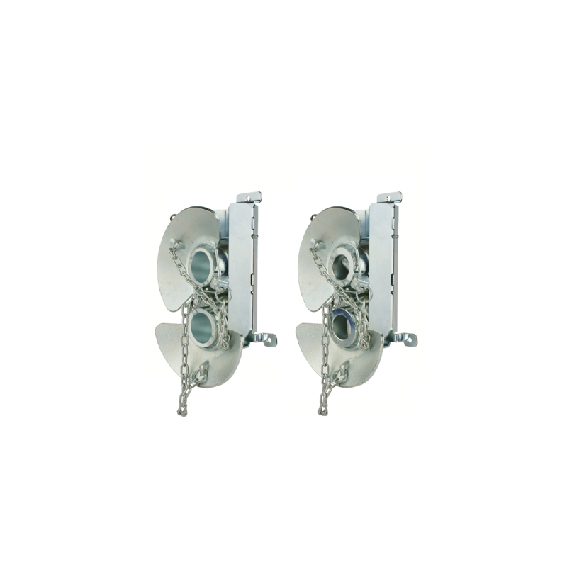 Du šoviniai su flanšinėmis kulkomis 2/2 56/28 ir 2/3 56/37