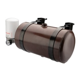 Universalus metalinis hidraulinės alyvos bakas, 10 litrų talpos, statinės tipo, komplektuojamas su grįžtamojo filtro ir 206 mm s