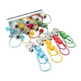 Lizdų plokštė aštuoniems greito prijungimo lizdams + euro kištukams M22x1.5 montuoti