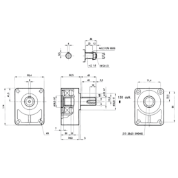 GR2 hidraulinio siurblio arba variklio guolis su įvore