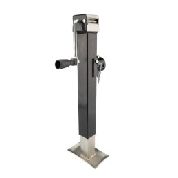 Priekabos atraminė koja su vertikaliu šoniniu švaistikliu 2000 kg 555 mm, rankiniu būdu reguliuojama