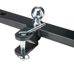 Sustiprinta trijų taškų kablio sistema su rutuliu, trijų taškų priekabos sija