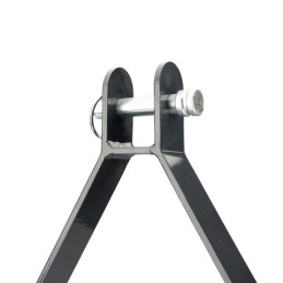 Sustiprinta trijų taškų kablio sistema su rutuliu, trijų taškų priekabos sija