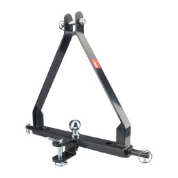 Sustiprinta trijų taškų kablio sistema su rutuliu, trijų taškų priekabos sija