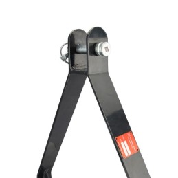 Sustiprinta trijų taškų kablio sistema su rutuliu, trijų taškų priekabos sija