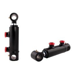 Dvigubo veikimo hidraulinio cilindro ilgis: 200 mm, eiga: 50 mm, CJ2F-40/25/50