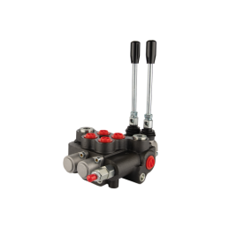 Hidraulinis skirstytuvas, 2 sekcijos, 50 l/min., 2P80, su jungtimis, 22/18 hidraulinis skirstytuvas