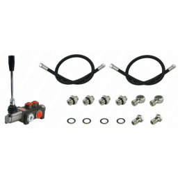 1 sekcijos skirstytuvas, skirtas Ursus C-330, su jungčių rinkiniu + žarnomis ir jungtimis prijungimui prie traktoriaus