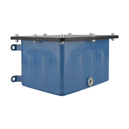 Hidraulinės alyvos bakas 6 l, montuojamas ant sienos, su pilnu dangčiu