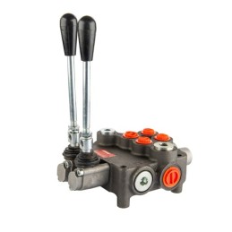 Hidraulinis skirstytuvas, 2 sekcijos, 80L, dvi sekcijos, su skląsčiu, Hydrolider