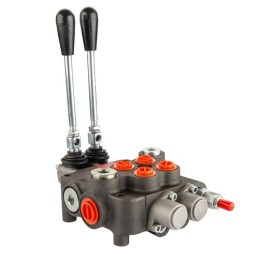 Hidraulinis skirstytuvas, 2 sekcijos, 80L, dvi sekcijos, su skląsčiu, Hydrolider