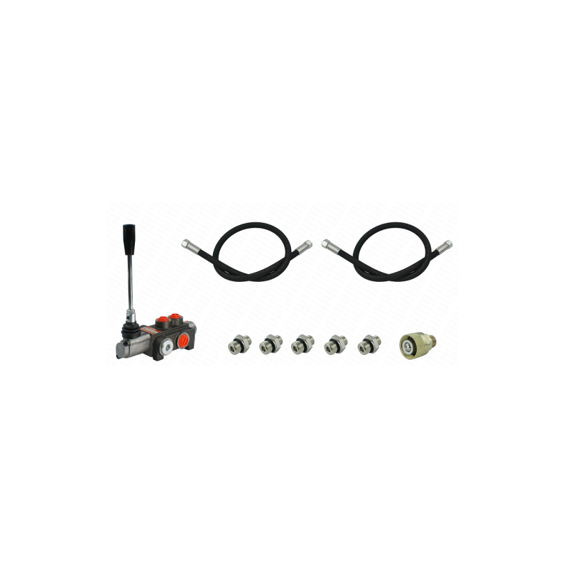 1 sekcijos skirstytuvas, skirtas Ursus C-360, C-360-3P, su jungčių rinkiniu + žarnomis ir jungtimis prijungimui prie traktoriaus