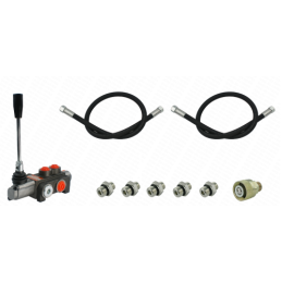 1 sekcijos skirstytuvas, skirtas „Zetor 5211“ - „7211“ su jungčių rinkiniu + žarnomis ir jungtimis prijungimui prie traktoriaus