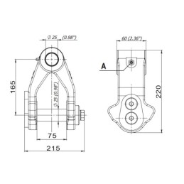 Rotatoriaus jungiamoji dalis be stabdžio brm1-60-01 HYDRORIDER