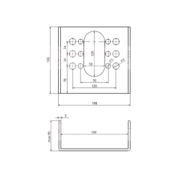 T30-35 pneumatinė-hidraulinė stabdžių pavara su tvirtinimo laikikliu