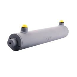 Dvigubo veikimo hidraulinio cilindro ilgis: 380 mm, eiga: 250 mm, 50/28/250 be auselių.