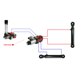 Solenoidinis vožtuvas daliklis elektrinis vožtuvas 6/2 90L 24V (kelionei)