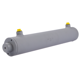 Dvigubo veikimo hidraulinio cilindro ilgis: 460 mm, eiga: 300 mm, 63/36/300 be auselių.