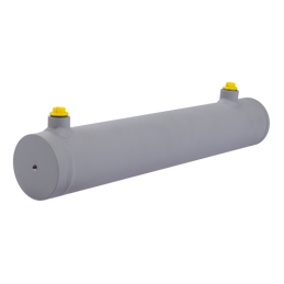 Dvigubo veikimo hidraulinio cilindro ilgis: 460 mm, eiga: 300 mm, 63/36/300 be auselių.