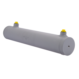 Dvigubo veikimo hidraulinio cilindro ilgis: 460 mm, eiga: 300 mm, 63/36/300 be auselių.