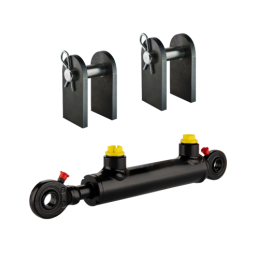 Dvigubo veikimo hidraulinis cilindras, kurio montavimo ilgis: 317 mm, eiga: 150 mm CJ2F-25/16/150 U15S