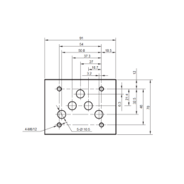 Cetop 5 NG10 (HB) 24V 2 padėčių solenoidinis vožtuvas