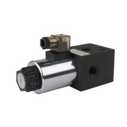 Elektriniu būdu valdomas 3 padėčių hidraulinis vožtuvas. 3/2 sriegis: 3/8 colio. Įtampa: 24 V. Srautas: 50 l/min. Maks. slėgis: 