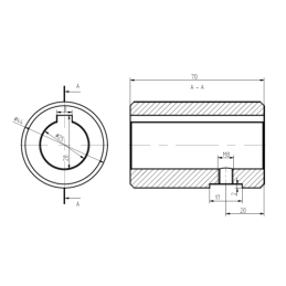 BMR hidraulinis variklis, darbinis tūris 100 cm3/aps., greitis: 600 aps./min., su įvore