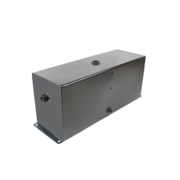 Universalus metalinis hidraulinės alyvos bakas, 20 litrų talpos, be papildomos įrangos, montuojamas ant pagrindo