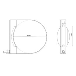 Ursus C-360 oro bakas 20l 206x687 12,5 bar + 2x spaustukai + išleidimo vožtuvas M22x1,5