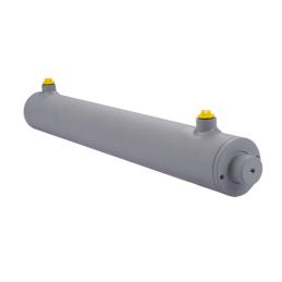 Dvigubo veikimo hidraulinio cilindro ilgis: 560 mm, eiga: 400 mm, 63/36/400 be auselių.