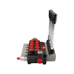 Hidraulinis skirstytuvas 5 sekcijų 40 l/min 05P40A1A1A1A1A1GKZ1, valdomas „Hydrolider“ svirtimis