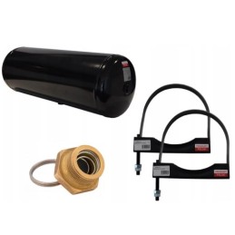 Case IH 20l oro bakas 246x497 12,5 baro + 2x spaustukai + išleidimo vožtuvas M22x1,5