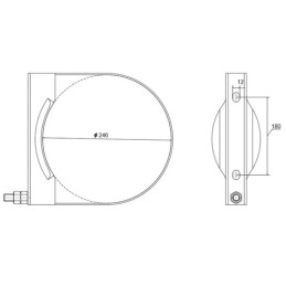 Case IH 20l oro bakas 246x497 12,5 baro + 2x spaustukai + išleidimo vožtuvas M22x1,5
