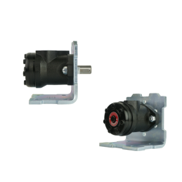 BMR 25 hidraulinis variklis su 25 mm velenu ir kampine tvirtinimo plokšte