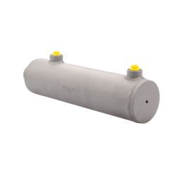 Dvigubo veikimo hidraulinio cilindro ilgis: 380 mm, eiga: 200 mm, 80/45/200 be auselių.