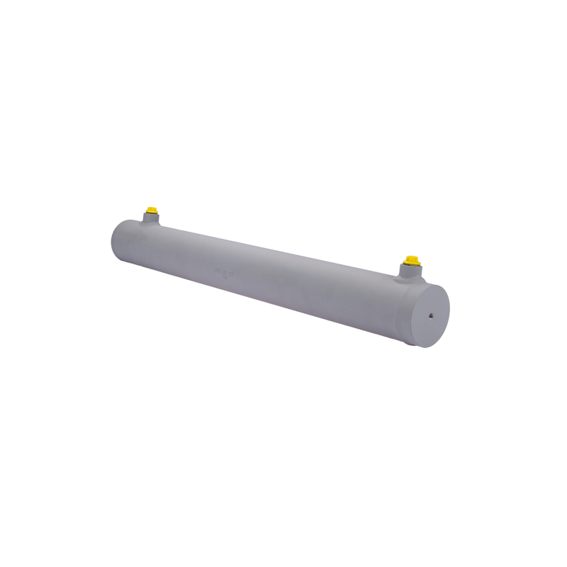 Dvigubo veikimo hidraulinio cilindro ilgis: 660 mm, eiga: 500 mm, 63/36/500 be auselių.