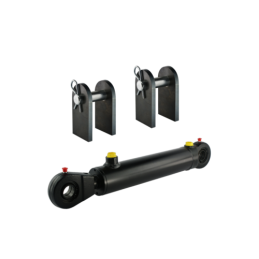 Dvigubo veikimo hidraulinio cilindro ilgis: 415 mm, eiga: 200 mm, su tvirtinimo detalių komplektu